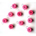 Груз ушастый для рыбалки, таблетка (эксцентрик) цвет Silvereyes Pink, 10шт в уп., вес 8г